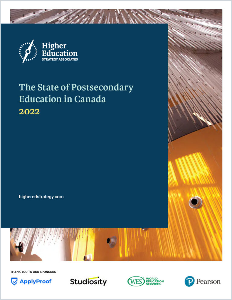 Postsecondary State of Postsecondary Education in Canada 2022 | HESA
